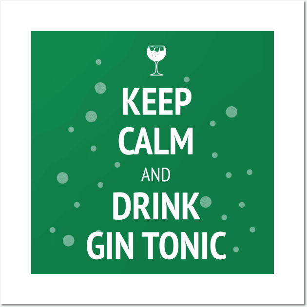 Keep calm and drink gin tonic Wall Art by APDesign